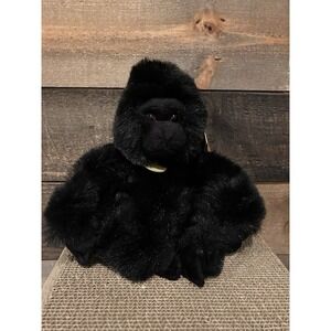 Miyoni by‎ Aurora Black Silverback Gorilla 2020 Plush Stuffed Animal 9 Inch